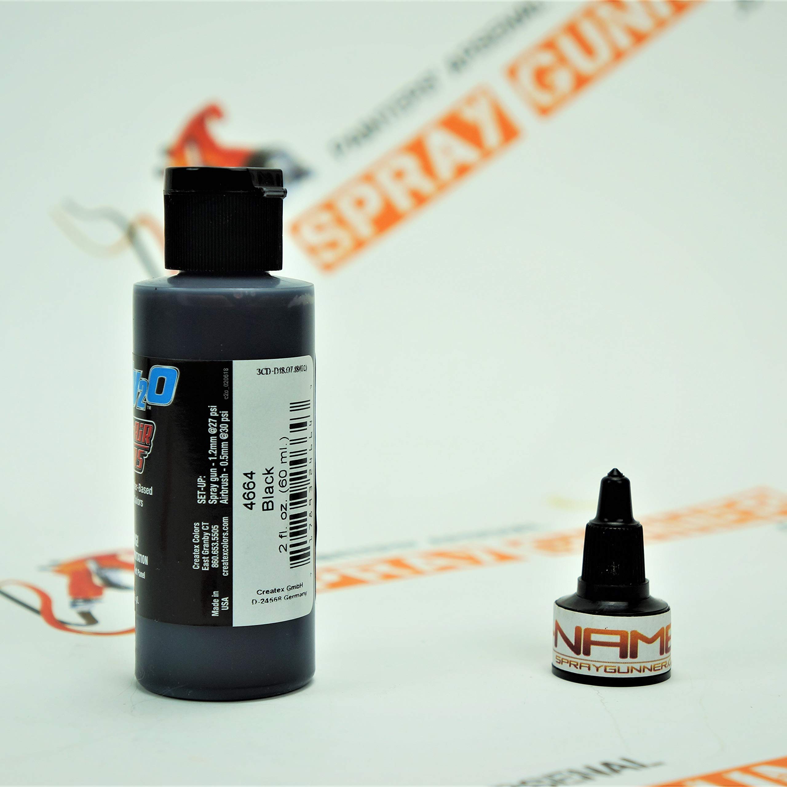 Amazon.com: Createx Auto-Air Colors Candy2o Black 4664 2oz